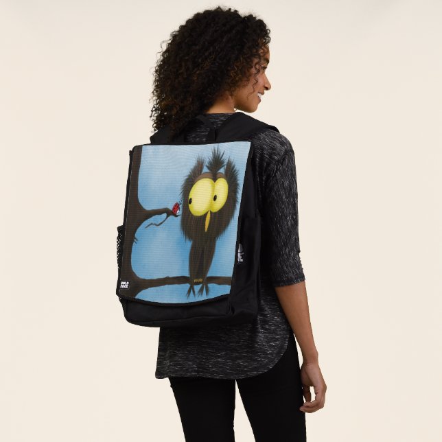 Adorable And Colourful Owl Oliver Backpack (Worn)