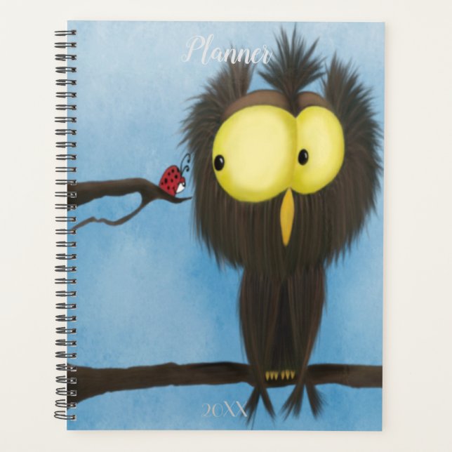 Adorable And Colourful Owl Oliver Planner (Front)