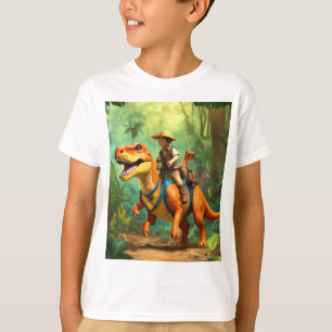 Adorable and cute dinosaur design t-shirt 