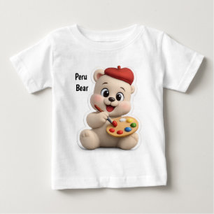 Adorable and Cute Teddy Bear Design Baby T-Shirt