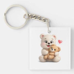 Adorable and Cute Teddy Bear Design Key Ring