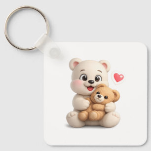 Adorable and Cute Teddy Bear Design Key Ring