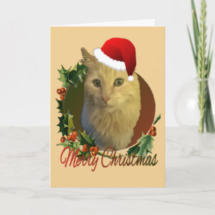 Adorable and unique Cat Christmas Card