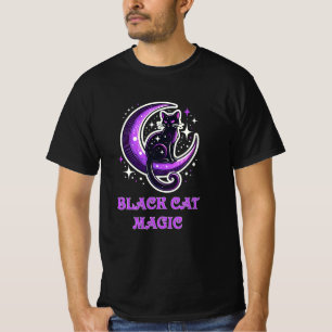 Adorable and Whimsical Black Cat Designs T-Shirt