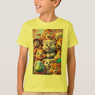 Adorable Animal Book Cover Design T-Shirt