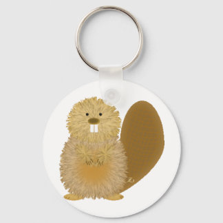 Adorable Animal Drawings: Beaver Key Ring
