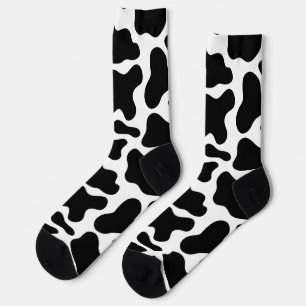 Adorable animal pattern Black and white Modern Socks