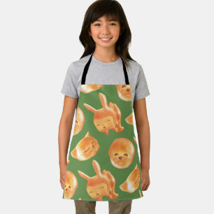 Adorable Animal Shaped Bread Pattern Apron
