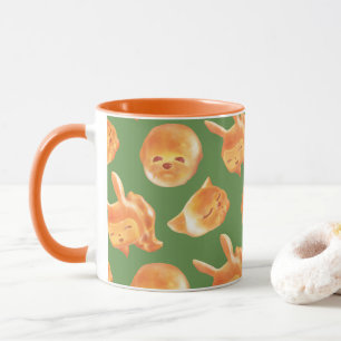Adorable Animal Shaped Bread Pattern Mug