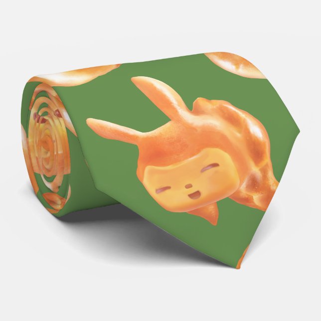 Adorable Animal Shaped Bread Pattern Tie (Rolled)
