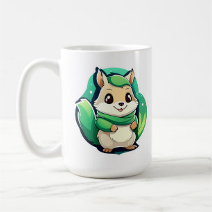 Adorable animal squirrel coffee mug