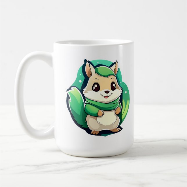 Adorable animal squirrel coffee mug (Left)