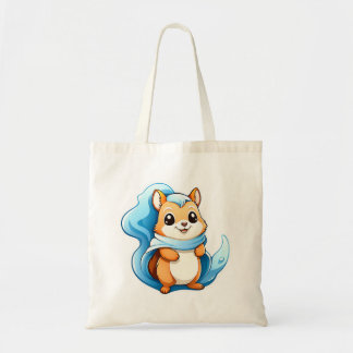 Adorable animal squirrel tote bag