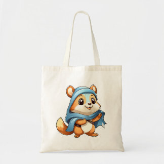 Adorable animal squirrel tote bag