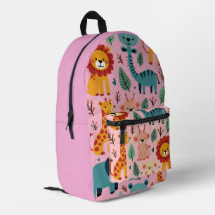 Adorable animal-themed Back to School  Printed Backpack