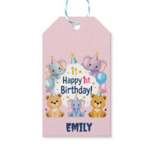 Adorable Animals Happy 1st Birthday 