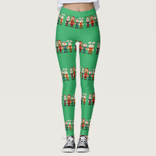 Adorable animals ready for winter leggings