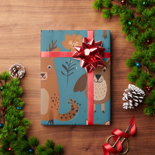 Adorable Animals Wrapping Paper (Holiday Gift)