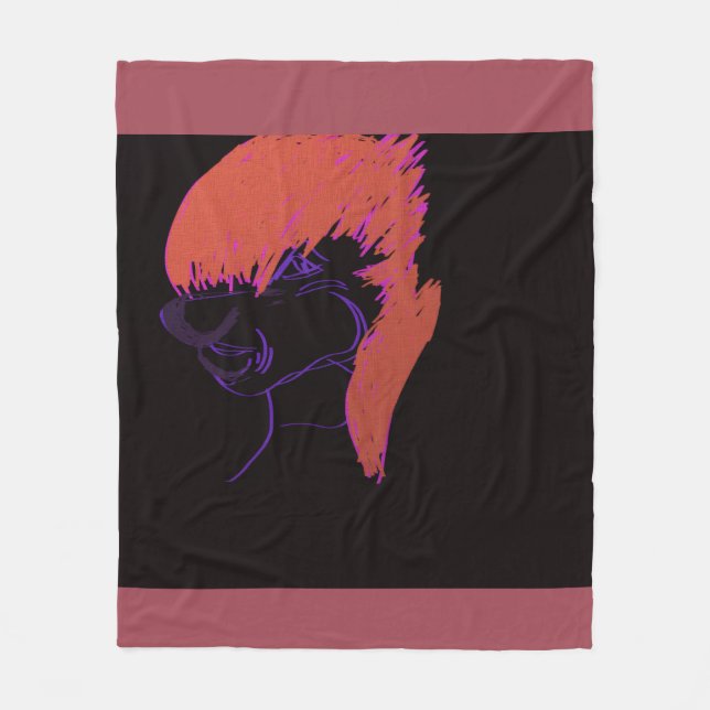 Adorable Animation Character  Fleece Blanket (Front)