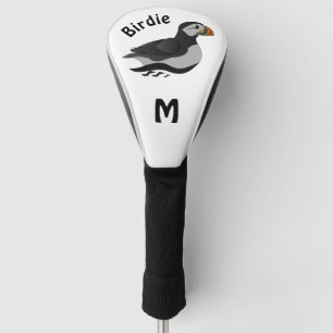 Adorable Atlantic Puffin Swimming Cartoon Golf Head Cover