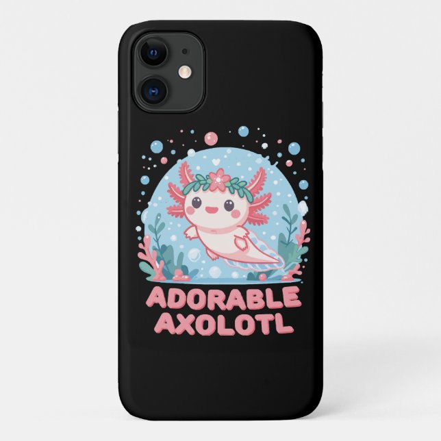 Adorable Axolotl Aquatic Cuteness Case-Mate iPhone Case (Back)
