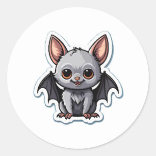 Adorable Baby Bat Sticker - Cute Gothic Animal Art