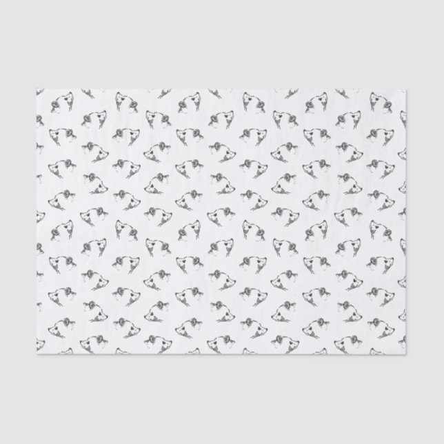 Adorable Baby Bears CUSTOM BACKGROUND COLOR Tissue Paper (Front)