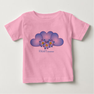 Adorable Baby Blue Hearts Valentine's Day T-Shirt