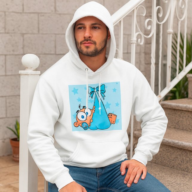 Adorable Baby Boy with Pacifier in a Sling  Hoodie (Creator Uploaded)