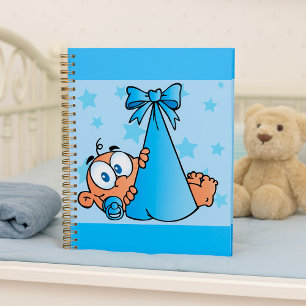 Adorable Baby Boy with Pacifier in a Sling  Planner