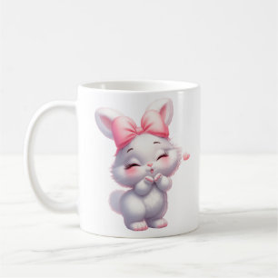 Adorable Baby Bunny Illustration Coffee Mug