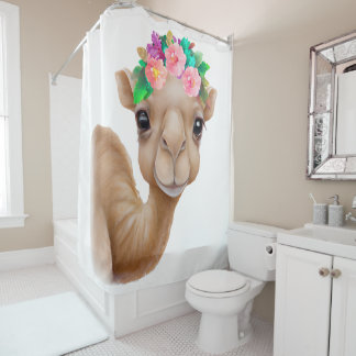 Adorable Baby Camel Shower Curtain