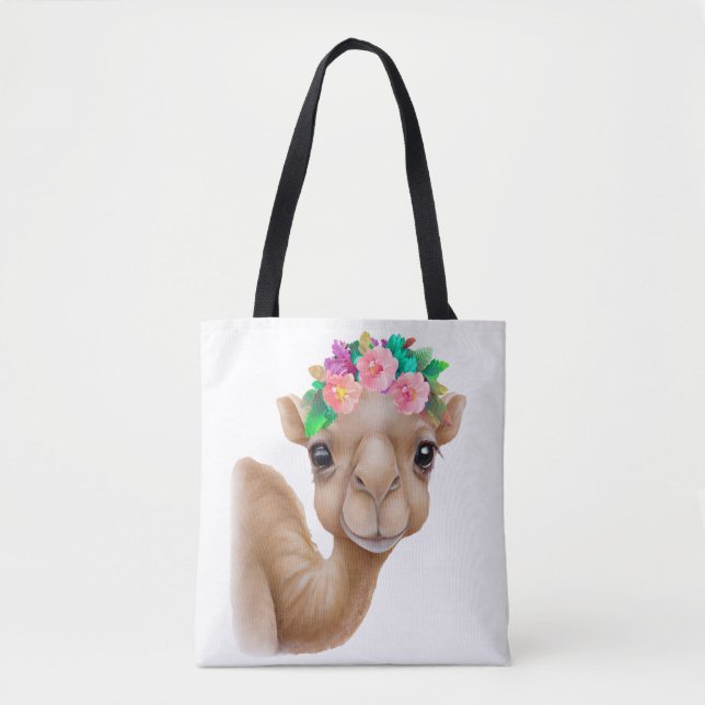 Adorable Baby Camel Tote Bag (Front)