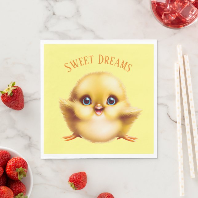 Adorable Baby Chick Napkin (Insitu)