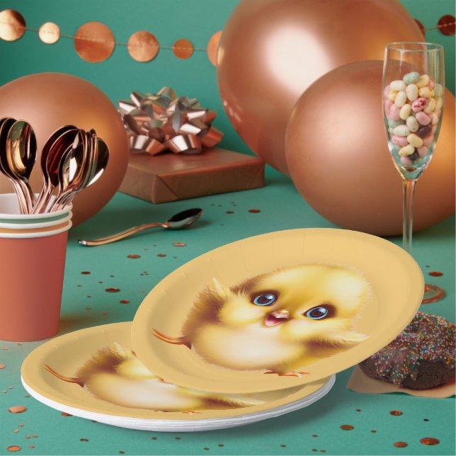 Adorable Baby Chick Paper Plate (Multi)