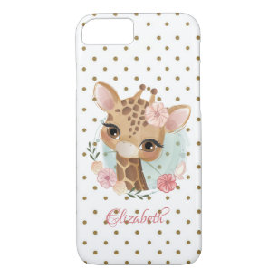 Adorable Baby Dear, Polka Dots-Personalised Case-Mate iPhone Case