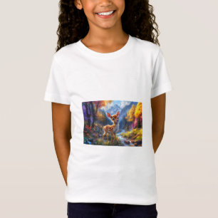 Adorable Baby Deer in an Enchanted Forest T-Shirt