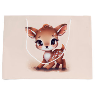 Adorable Baby Deer Large Gift Bag