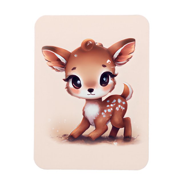 Adorable Baby Deer Magnet (Vertical)