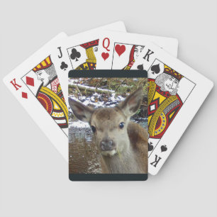 Adorable Baby Deer Woodland Fawn Nature Themed Playing Cards