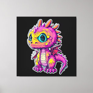 Adorable Baby Dinosaur   Jurassic Joy Canvas Print