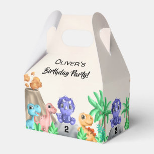 Adorable Baby Dinosaurs Birthday Party Favour Box