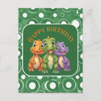 Adorable Baby Dinosaur's Party