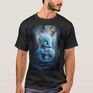 Adorable Baby Dragon in an Enchanted Forest T-Shirt