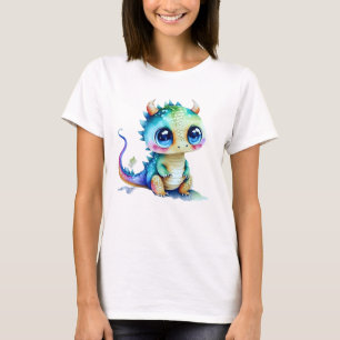 Adorable Baby Dragon Sitting on the Ground T-Shirt