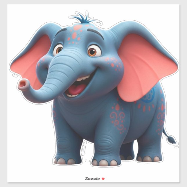 Adorable Baby Elephant Cartoon (Sheet)