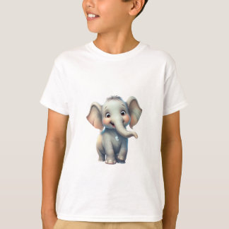 Adorable Baby Elephant design t-shirt