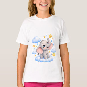 Adorable Baby Elephant Kids T-Shirt