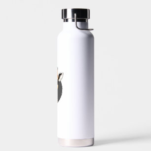 Adorable Baby Giraffe Illustration Water Bottle