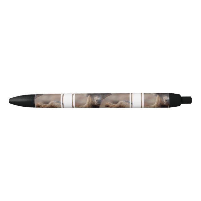 Adorable Baby Goat Black Ink Pen (Front)